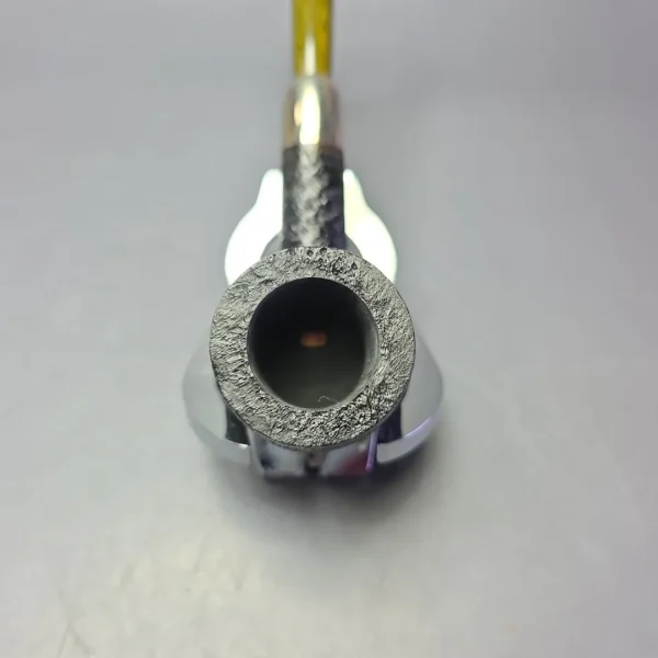 MBSD Briars Timeless Traditions 1 Sandblasted Billiard w/ Silver Handmade Briar Pipe, New - Image 6