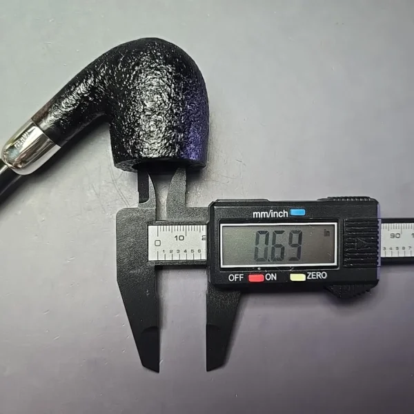 MBSD Briars Timeless Traditions 2 Sandblasted Bent Billiard w/ Silver Handmade Briar Pipe, New - Image 13