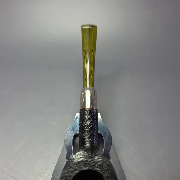 MBSD Briars Timeless Traditions 1 Sandblasted Billiard w/ Silver Handmade Briar Pipe, New - Image 7