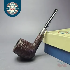 MBSD Briars Timeless Traditions 1 Sandblasted Billiard w/ Silver Handmade Briar Pipe, New