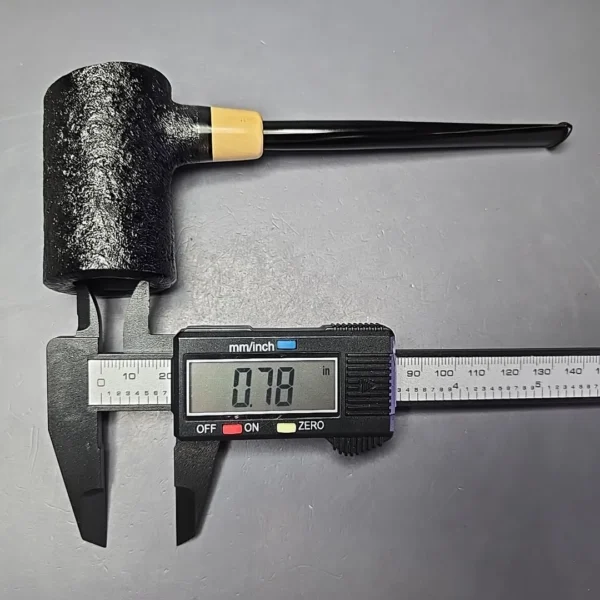 MBSD Briars "Re-Don" Sandblasted Poker w/ Boxwood, Briar Pipe, New - Image 8