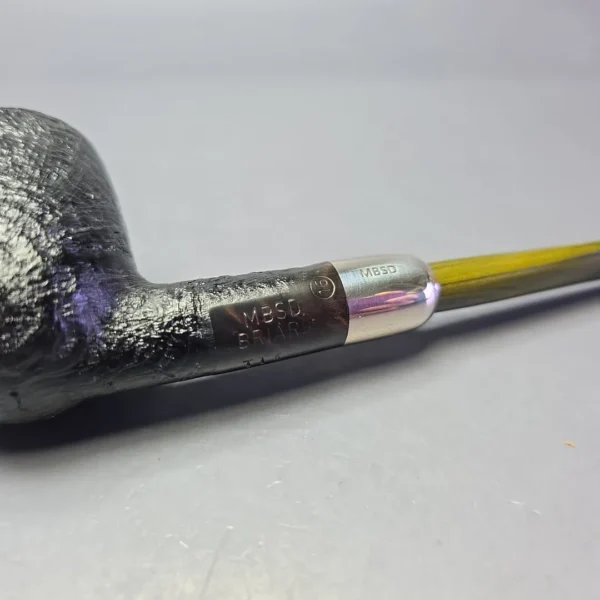 MBSD Briars Timeless Traditions 1 Sandblasted Billiard w/ Silver Handmade Briar Pipe, New - Image 9