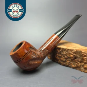 Custombilt (1946-53) Partially Rusticated Rhodesian Estate Briar Pipe, American Estates
