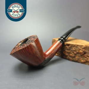 WO Larsen Partially Rusticated Dublin Estate Briar Pipe, Danish Estates