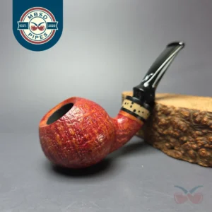 Nording Nosewarmer Sandblasted Cognac Apple w/ Jupati Estate Briar Pipe, Unsmoked