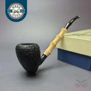 MBSD Briars Modern Masters 1 Sandblasted Peewit w/ Bamboo Briar Pipe, New