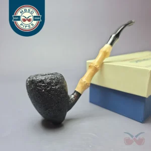 MBSD Briars Modern Masters 1 Sandblasted Peewit w/ Bamboo Briar Pipe, New