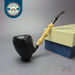MBSD Briars Modern Masters 1 Sandblasted Peewit w/ Bamboo Briar Pipe, New