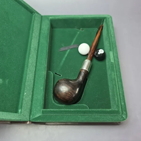 Dunhill 2009 Eight Ball Black Briar Smooth Apple w/ Case Estate Briar Pipe, Unsmoked - Image 3