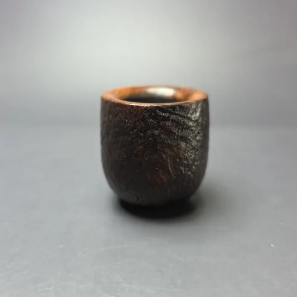 GBD Pre-1980s Prehistoric Collector 9640 Sandblasted Paneled Lumberman Pot Estate Briar Pipe, English Estates - Image 3