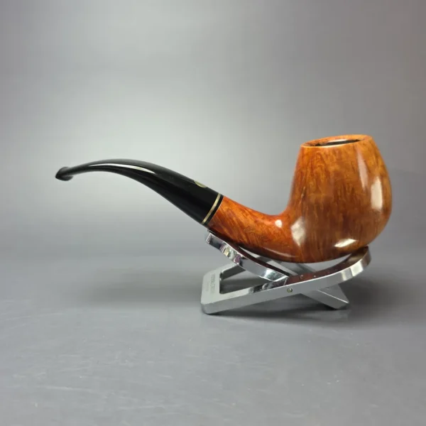 Mastro de Paja 3C Smooth Brandy w/ Brass Estate Briar Pipe, Italian Estates - Image 4