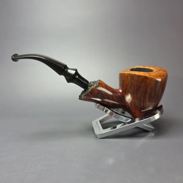 Bari De Luxe Mahagoni Smooth Freehand Estate Briar Pipe, Danish Estates - Image 4