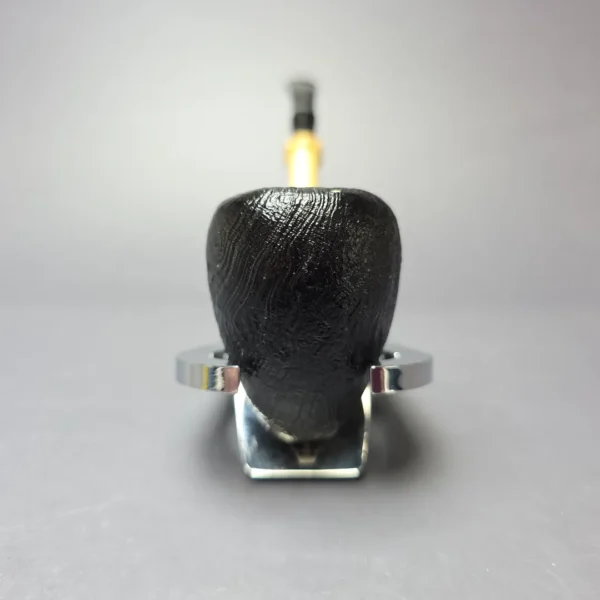 MBSD Briars Modern Masters 1 Sandblasted Peewit w/ Bamboo Briar Pipe, New - Image 4