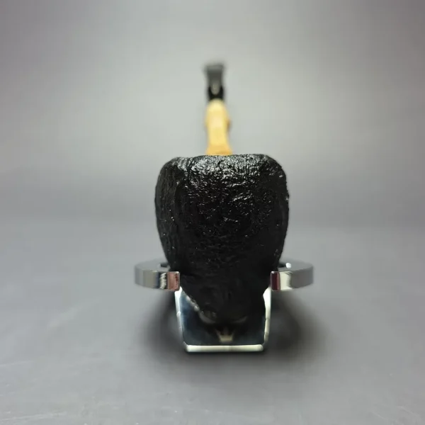 MBSD Briars Modern Masters 1 Sandblasted Peewit w/ Bamboo Briar Pipe, New - Image 4