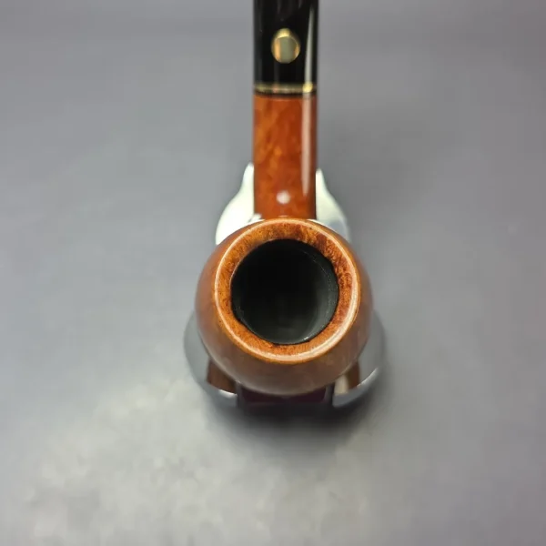 Mastro de Paja 3C Smooth Brandy w/ Brass Estate Briar Pipe, Italian Estates - Image 5