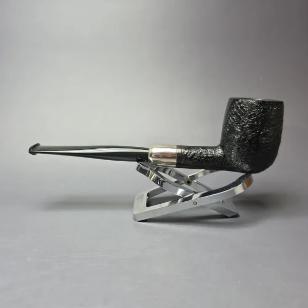 MBSD Briars Timeless Traditions 1 Sandblasted Billiard w/ Silver Handmade Briar Pipe, New - Image 5