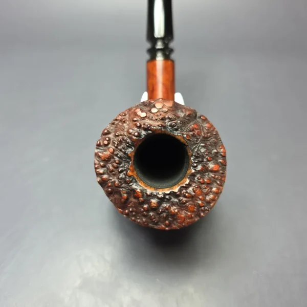 WO Larsen Partially Rusticated Dublin Estate Briar Pipe, Danish Estates - Image 6