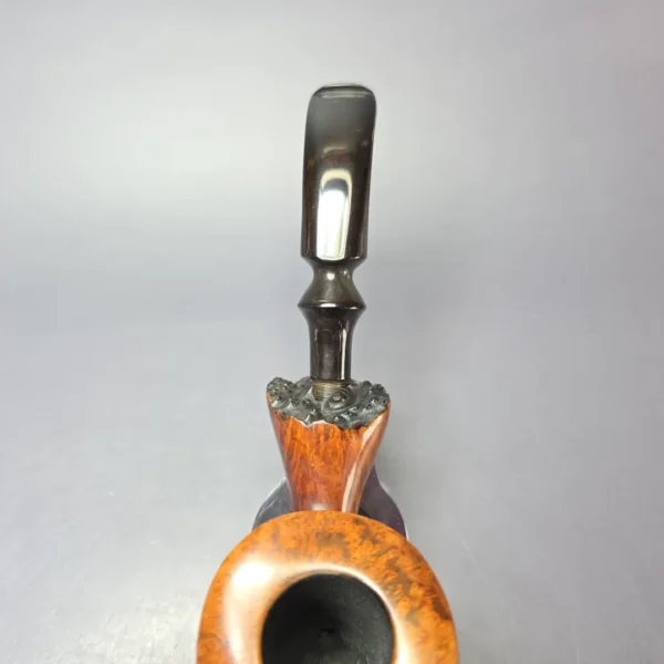 Bari De Luxe Mahagoni Smooth Freehand Estate Briar Pipe, Danish Estates - Image 6