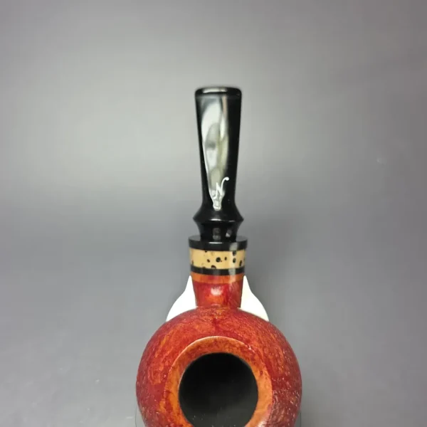 Nording Nosewarmer Sandblasted Cognac Apple w/ Jupati Estate Briar Pipe, Unsmoked - Image 6