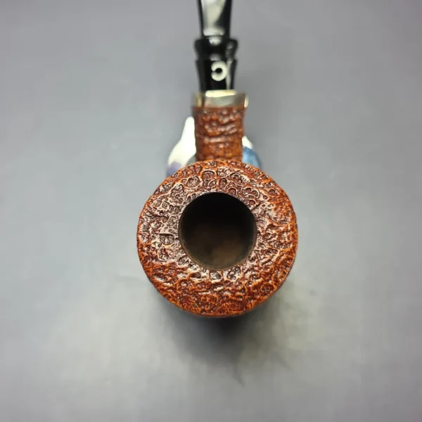 Il Ceppo Sandblasted Dublin w/ Silver Estate Briar Pipe, Italian Estates - Image 6