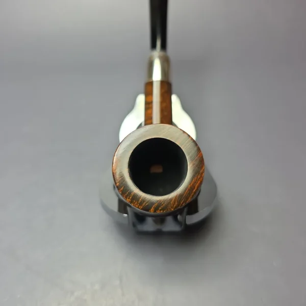 MBSD Briars Timeless Traditions 1 Smooth Billiard w/ Silver Handmade Briar Pipe, New - Image 6