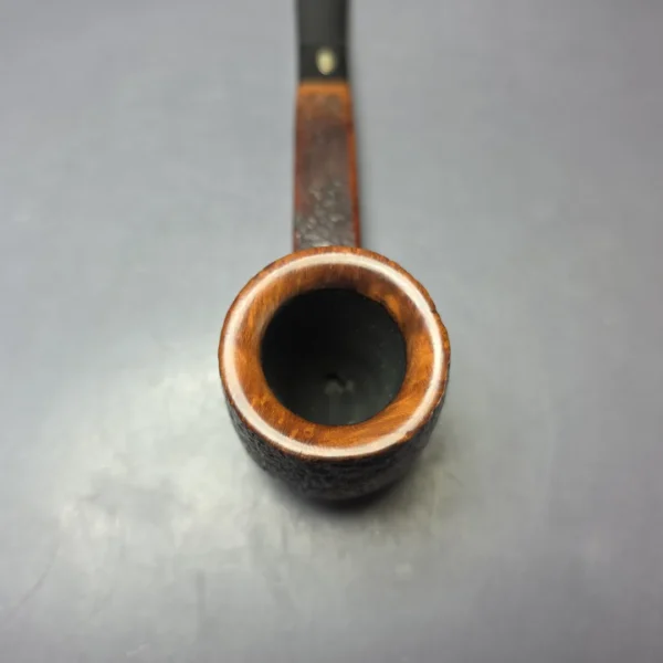 GBD Pre-1980s Prehistoric Collector 9640 Sandblasted Paneled Lumberman Pot Estate Briar Pipe, English Estates - Image 6