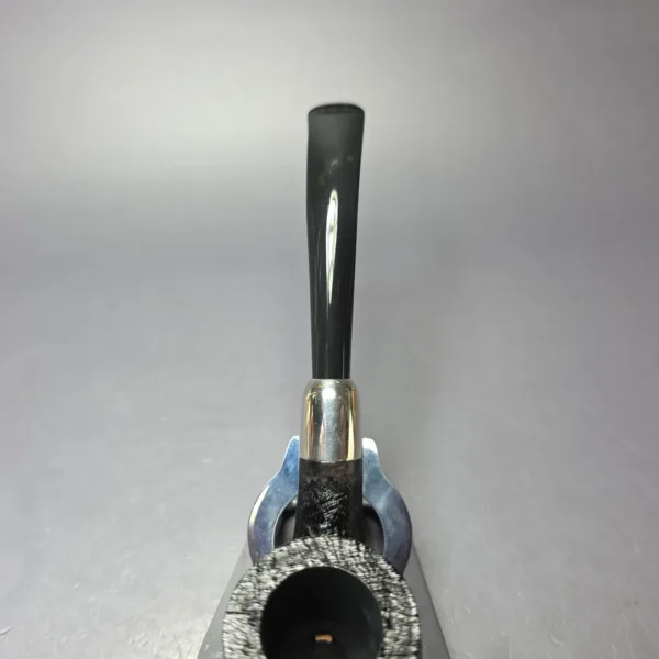 MBSD Briars Timeless Traditions 2 Sandblasted Bent Billiard w/ Silver Handmade Briar Pipe, New - Image 6