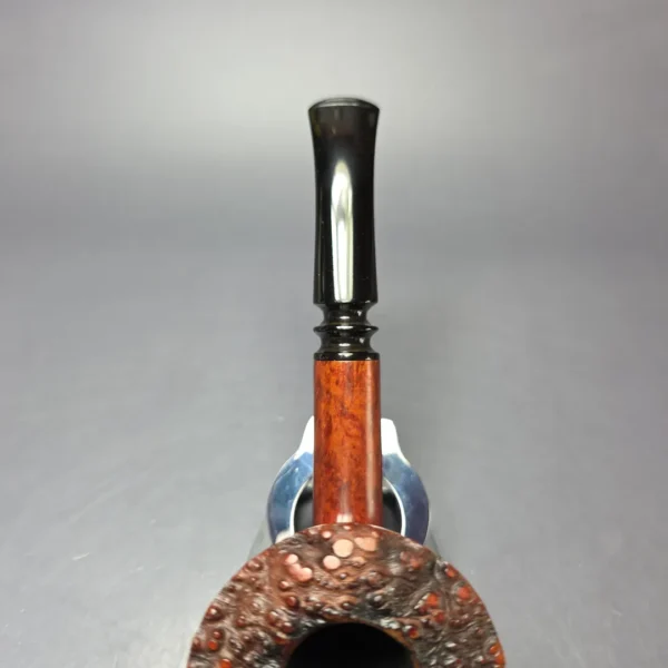 WO Larsen Partially Rusticated Dublin Estate Briar Pipe, Danish Estates - Image 7