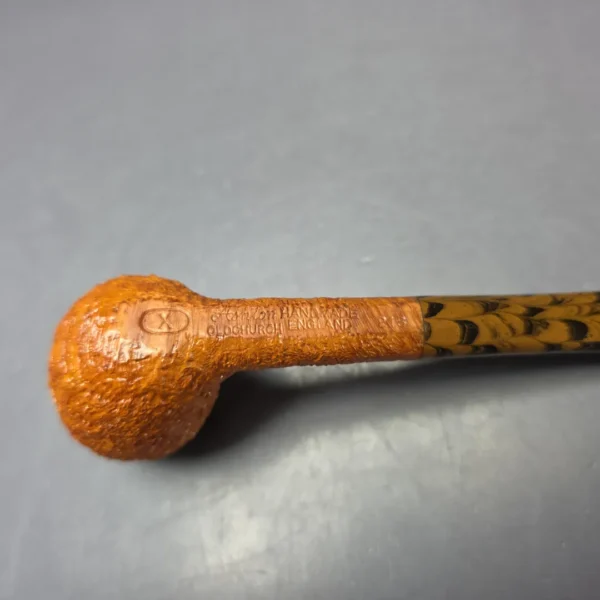 Ashton 2018 Old Church X Sandblasted Belge Billiard Estate Briar Pipe, Unsmoked - Image 7
