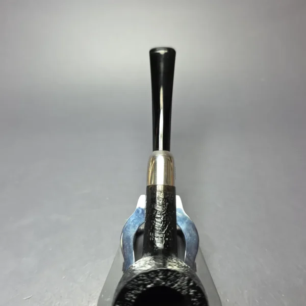 MBSD Briars Timeless Traditions 1 Sandblasted Billiard w/ Silver Handmade Briar Pipe, New - Image 7
