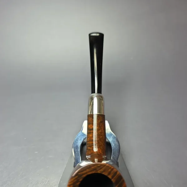 MBSD Briars Timeless Traditions 1 Smooth Billiard w/ Silver Handmade Briar Pipe, New - Image 7