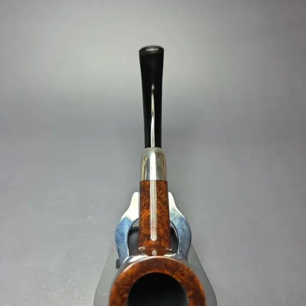 MBSD Briars Timeless Traditions 1 Smooth Billiard w/ Silver Handmade Briar Pipe, New - Image 7