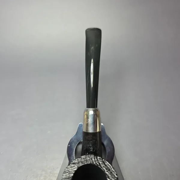 MBSD Briars Timeless Traditions 2 Sandblasted Bent Billiard w/ Silver Handmade Briar Pipe, New - Image 7
