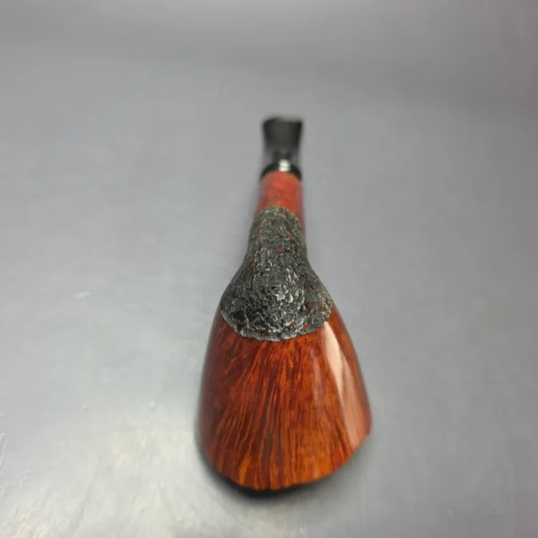 WO Larsen Partially Rusticated Dublin Estate Briar Pipe, Danish Estates - Image 8