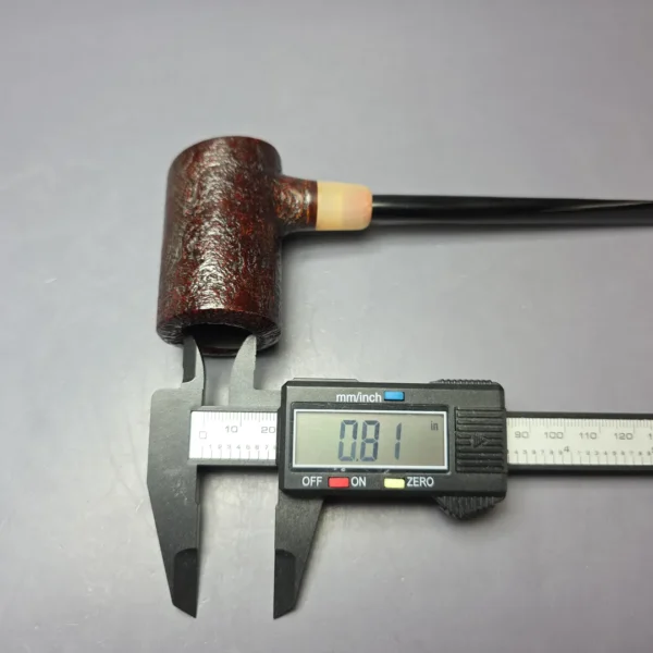 MBSD Briars "Re-Don" Sandblasted Poker w/ Horn, Briar Pipe, New - Image 8