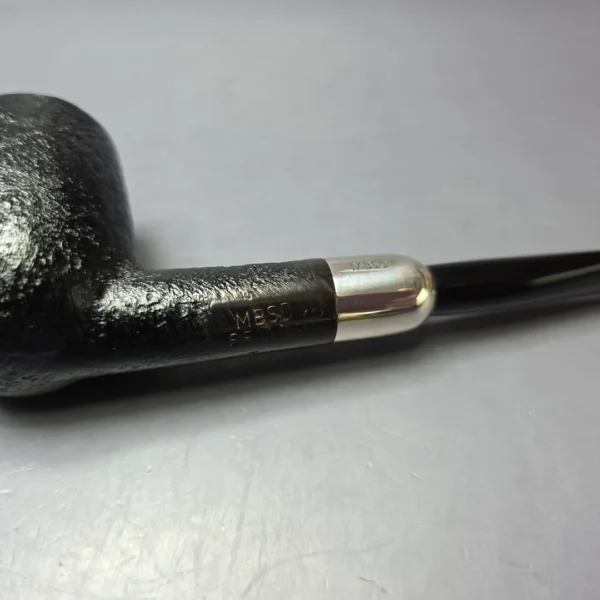 MBSD Briars Timeless Traditions 1 Sandblasted Billiard w/ Silver Handmade Briar Pipe, New - Image 8