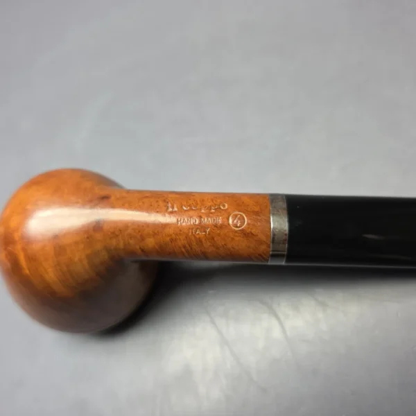 Il Ceppo (4) Smooth Rhodesian w/ Silver Estate Briar Pipe, Italian Estates, 9mm - Image 8