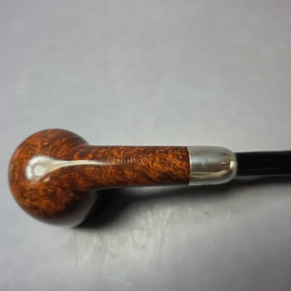 MBSD Briars Timeless Traditions 1 Smooth Billiard w/ Silver Handmade Briar Pipe, New - Image 8