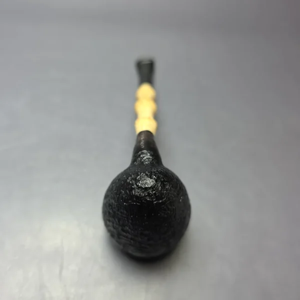 MBSD Briars Modern Masters 1 Sandblasted Peewit w/ Bamboo Briar Pipe, New - Image 8