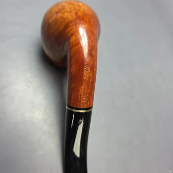 Mastro de Paja 3C Smooth Brandy w/ Brass Estate Briar Pipe, Italian Estates - Image 9