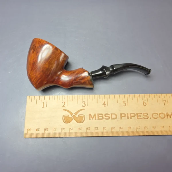 Bari De Luxe Mahagoni Smooth Freehand Estate Briar Pipe, Danish Estates - Image 9