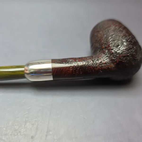 MBSD Briars Timeless Traditions 1 Sandblasted Billiard w/ Silver Handmade Briar Pipe, New - Image 9