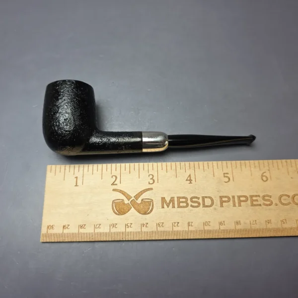 MBSD Briars Timeless Traditions 1 Sandblasted Billiard w/ Silver Handmade Briar Pipe, New - Image 9