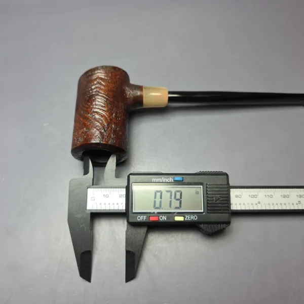 MBSD Briars "Re-Don" Sandblasted Poker w/ Horn, Briar Pipe, New - Image 9