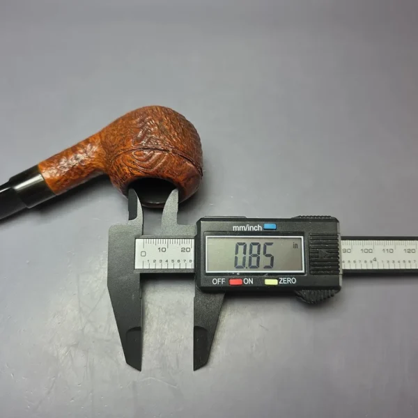 Charatan's Make Lane Era D22DC Sandblasted Rhodesian Estate Briar Pipe, English Estates - Image 9