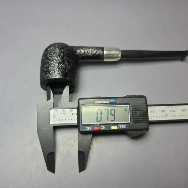 MBSD Briars Timeless Traditions 1 Sandblasted Billiard w/ Silver Handmade Briar Pipe, New - Image 9