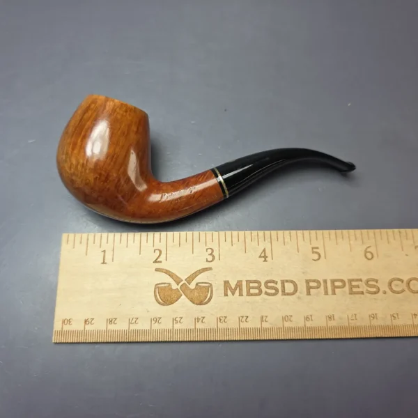 Mastro de Paja 3C Smooth Brandy w/ Brass Estate Briar Pipe, Italian Estates - Image 10