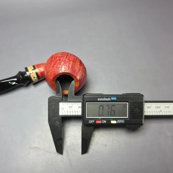 Nording Nosewarmer Sandblasted Cognac Apple w/ Jupati Estate Briar Pipe, Unsmoked - Image 10