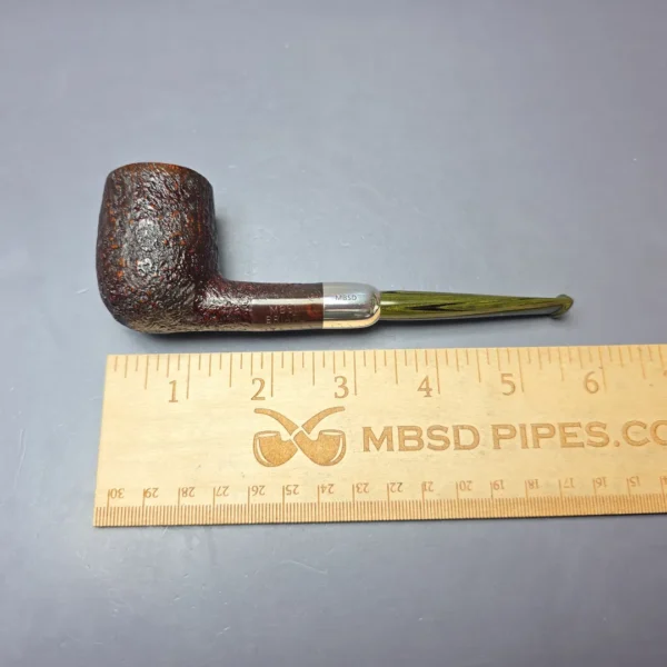 MBSD Briars Timeless Traditions 1 Sandblasted Billiard w/ Silver Handmade Briar Pipe, New - Image 10