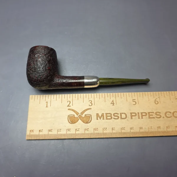 MBSD Briars Timeless Traditions 1 Sandblasted Billiard w/ Silver Handmade Briar Pipe, New - Image 10